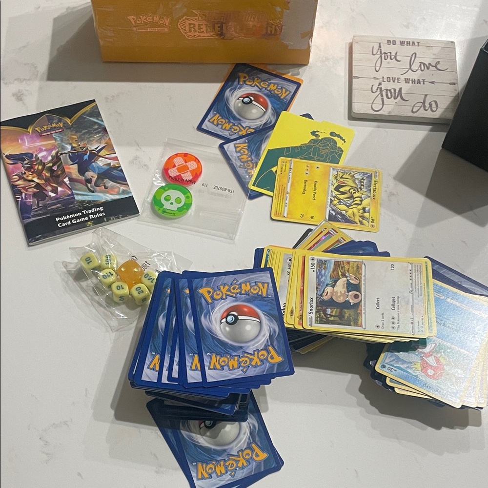 Trading Card Game Set - Blue and Yellow